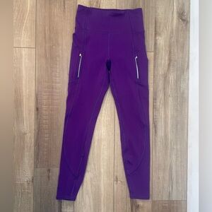 Athleta Ultimate SuperSonic Rainier Tight Sz XS Plum Leggings Basalt Violet!